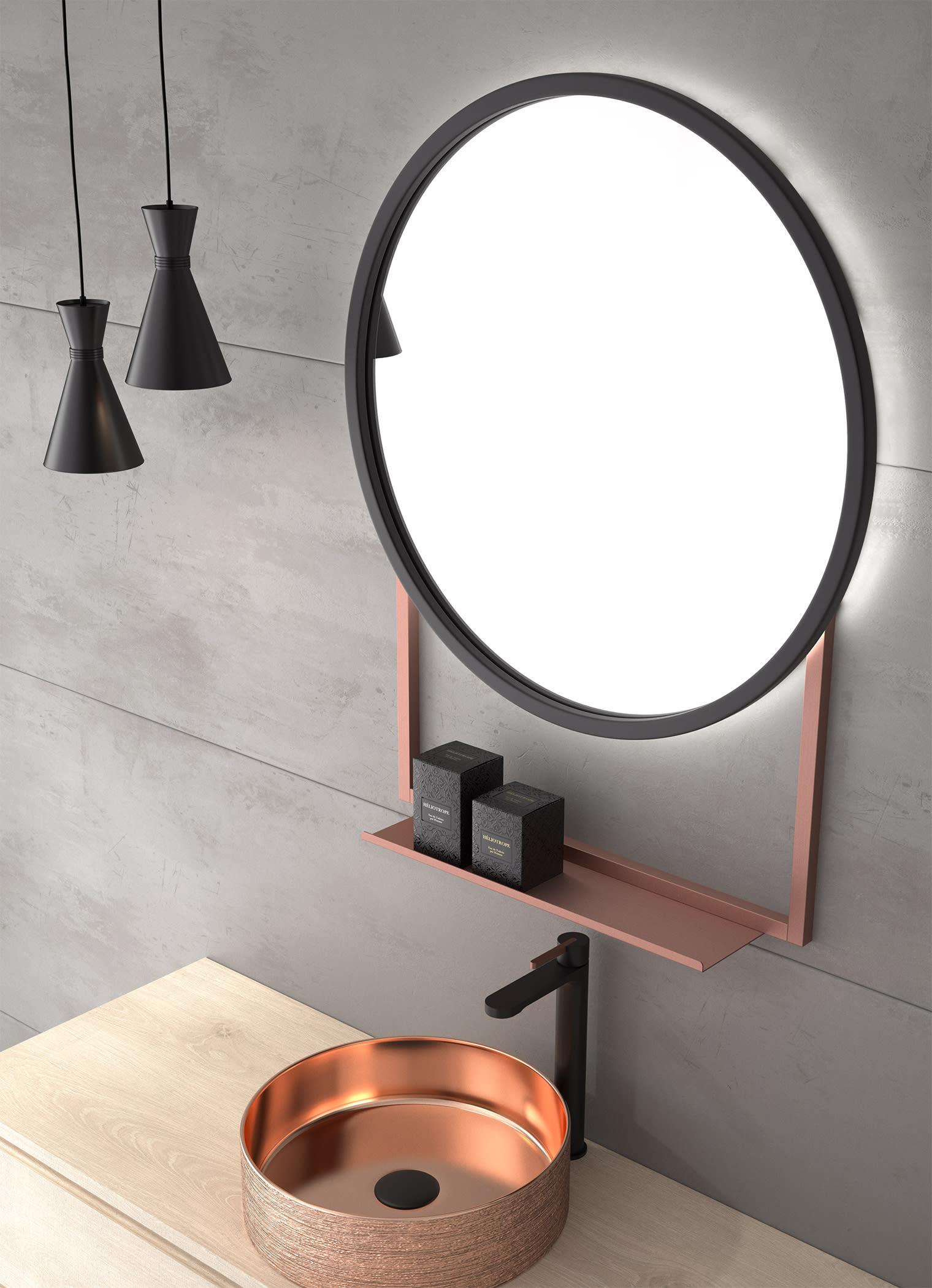 Espejo de baño con luz LED Hawai de Eurobath principal 0