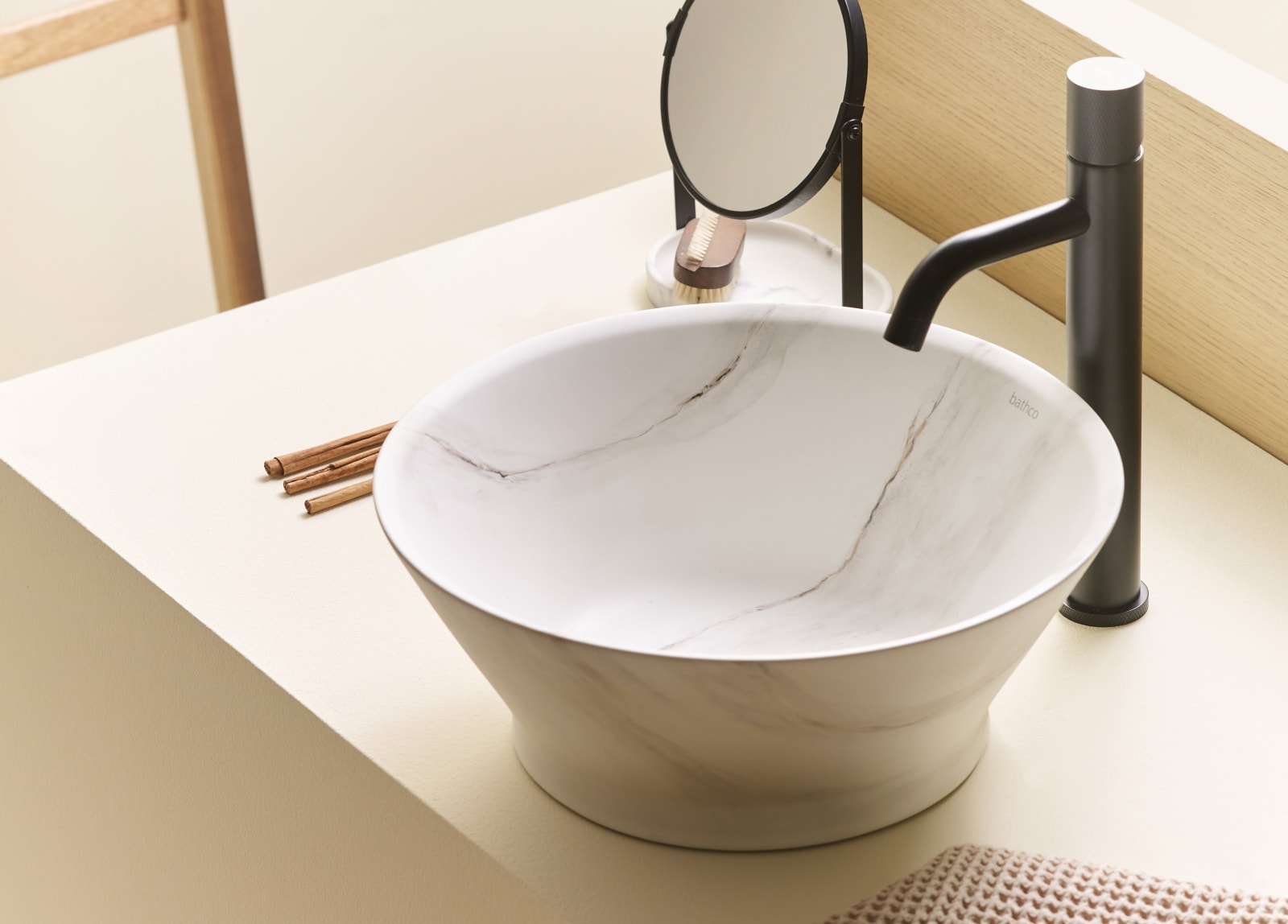 Lavabo sobre encimera Etna Calacatta Bathco principal 0