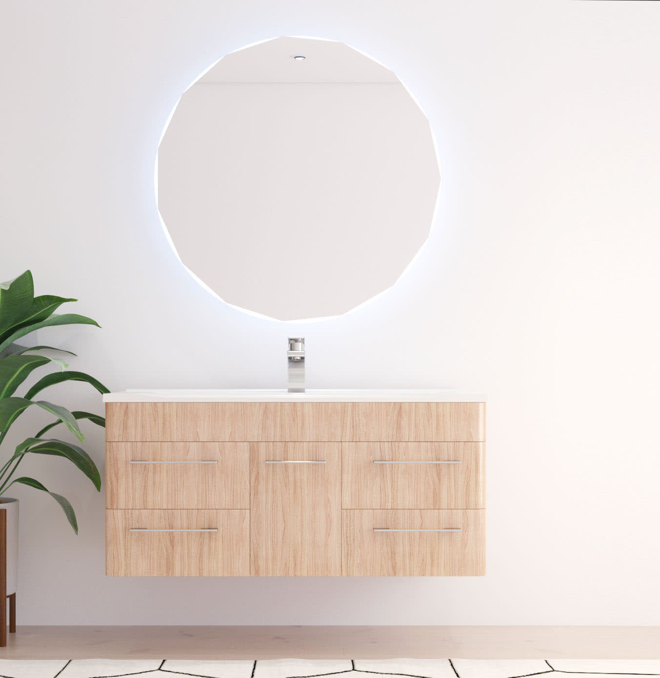 Espejo de baño con luz LED Circis Bruntec principal 0