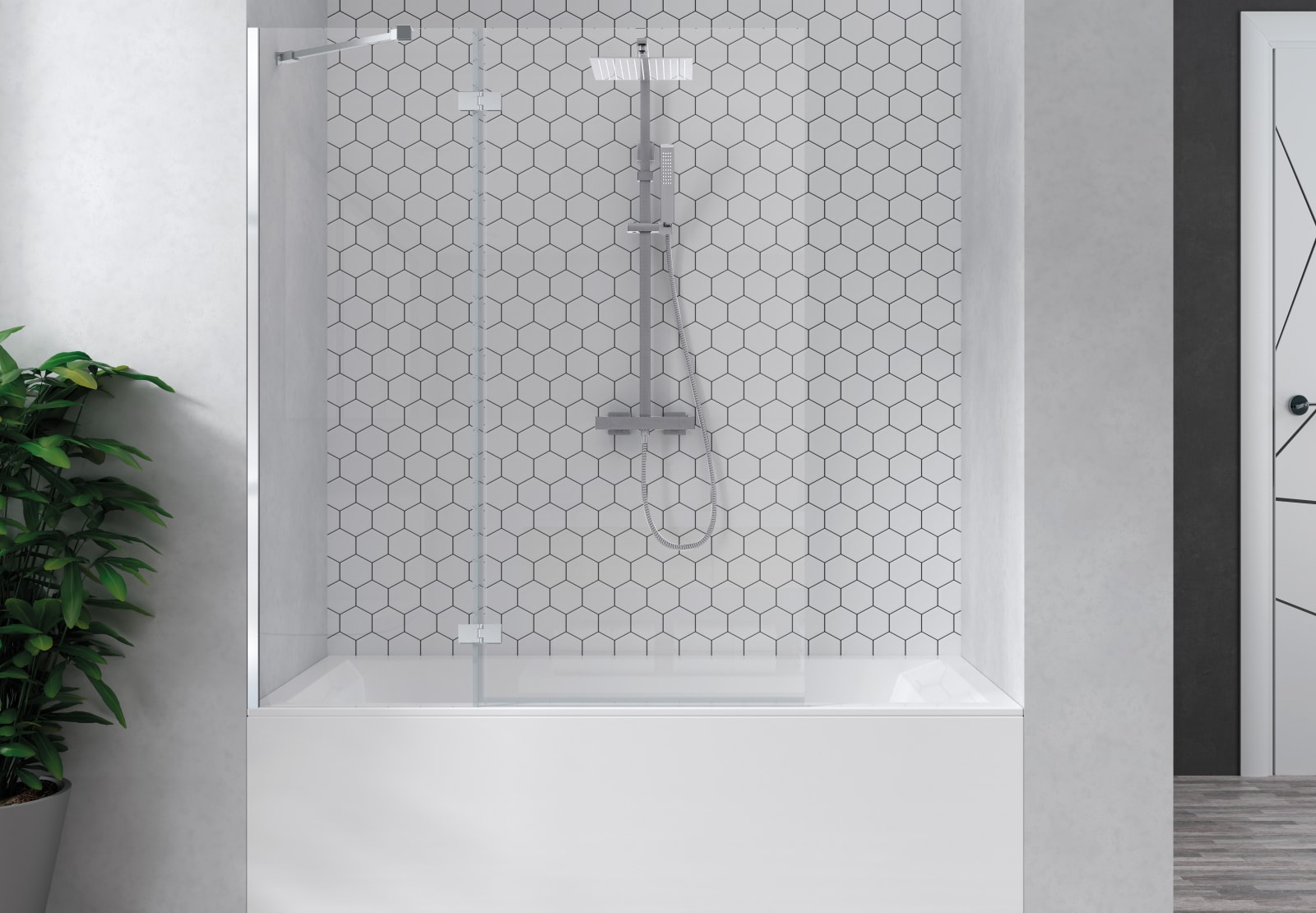 Mampara de bañera Savio Bruntec principal 0