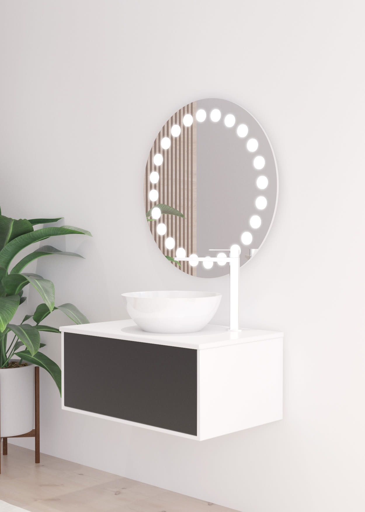 Espejo de baño con luz LED Fashion Bruntec principal 0