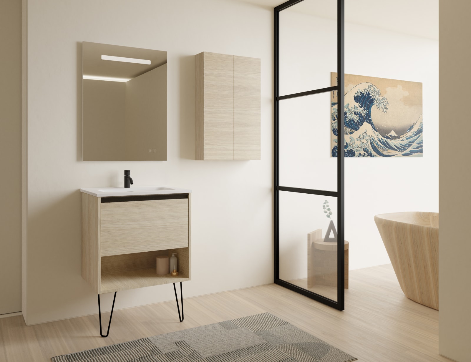 Conjunto mueble de baño Yoko Amizuva principal 0