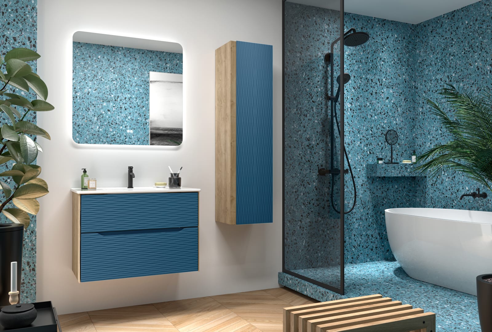 Conjunto mueble de baño Sahara Coycama principal 0