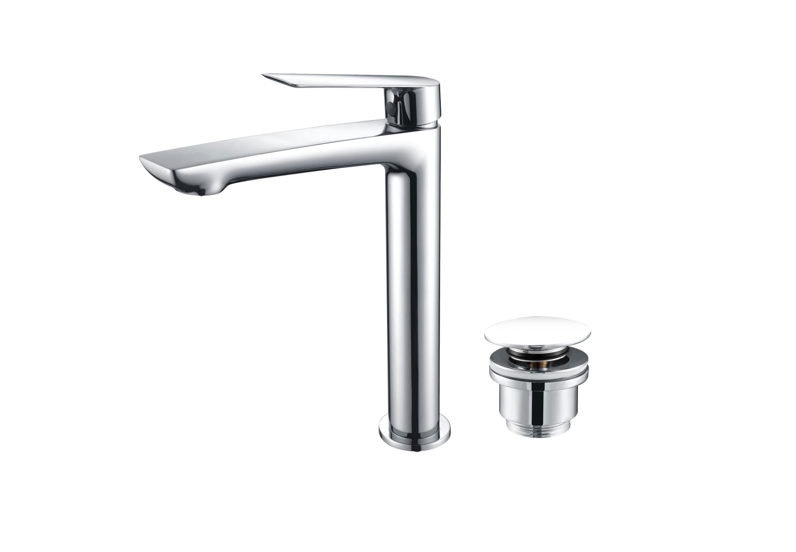 Pack Grifo de lavabo caño alto Lúxor Imex + Válvula click-clack principal 0