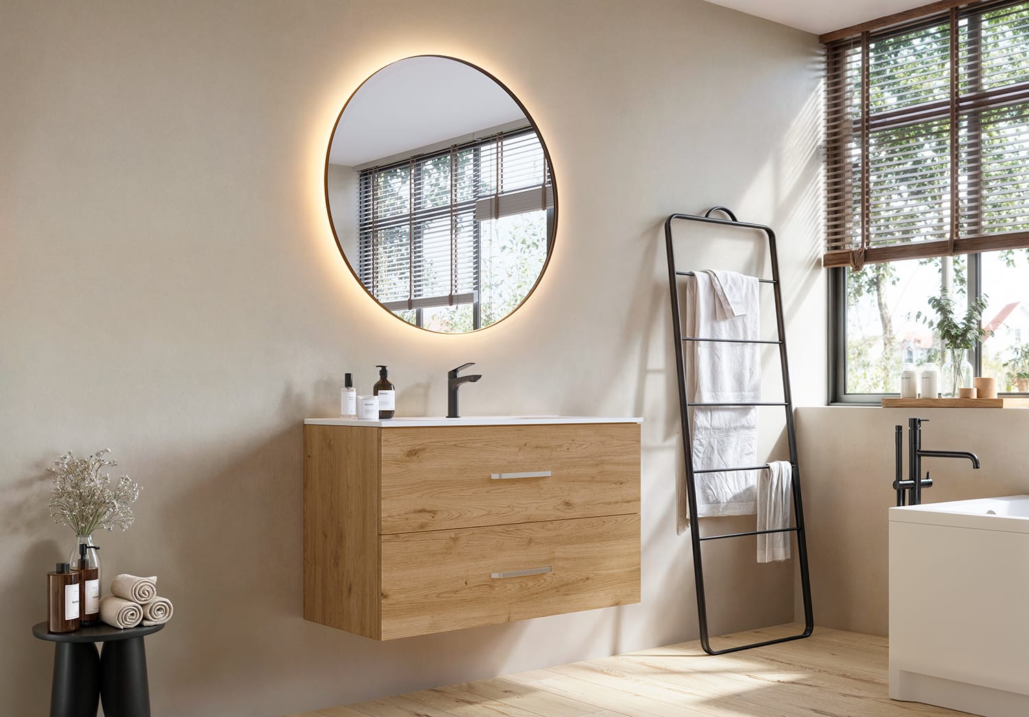 Conjunto completo de mueble de baño Atlas Bruntec principal 0