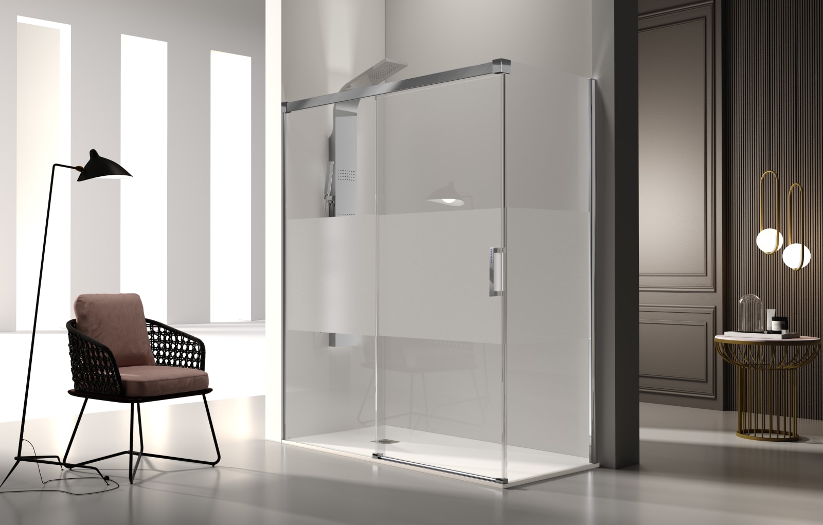 Mampara de ducha Glasé (GS102+GS103) Kassandra principal 0