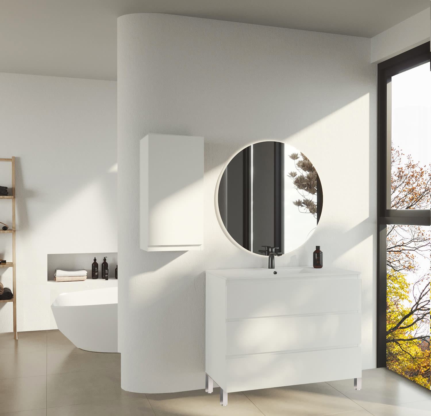 Mueble de baño lacado Vilma Bruntec principal 0