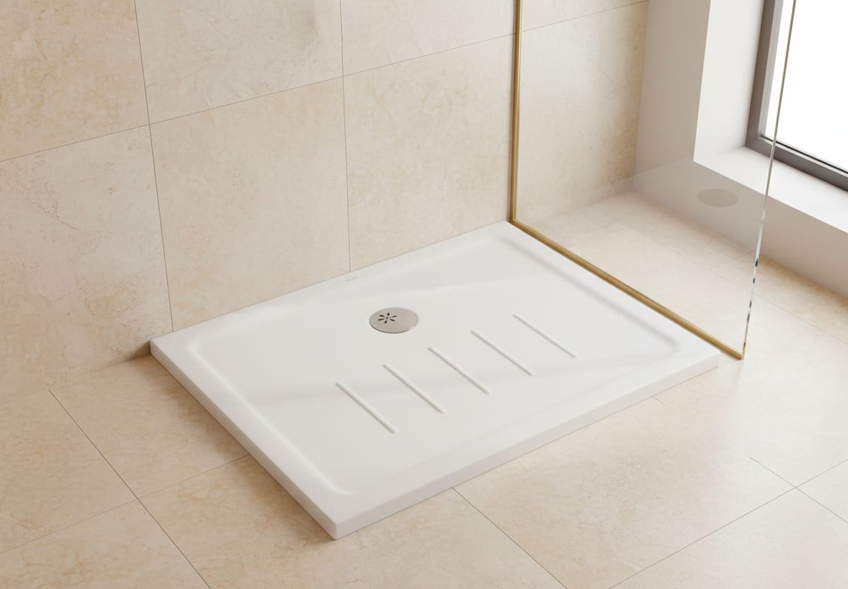 Plato de ducha de cerámica Waterline Unisan principal 0