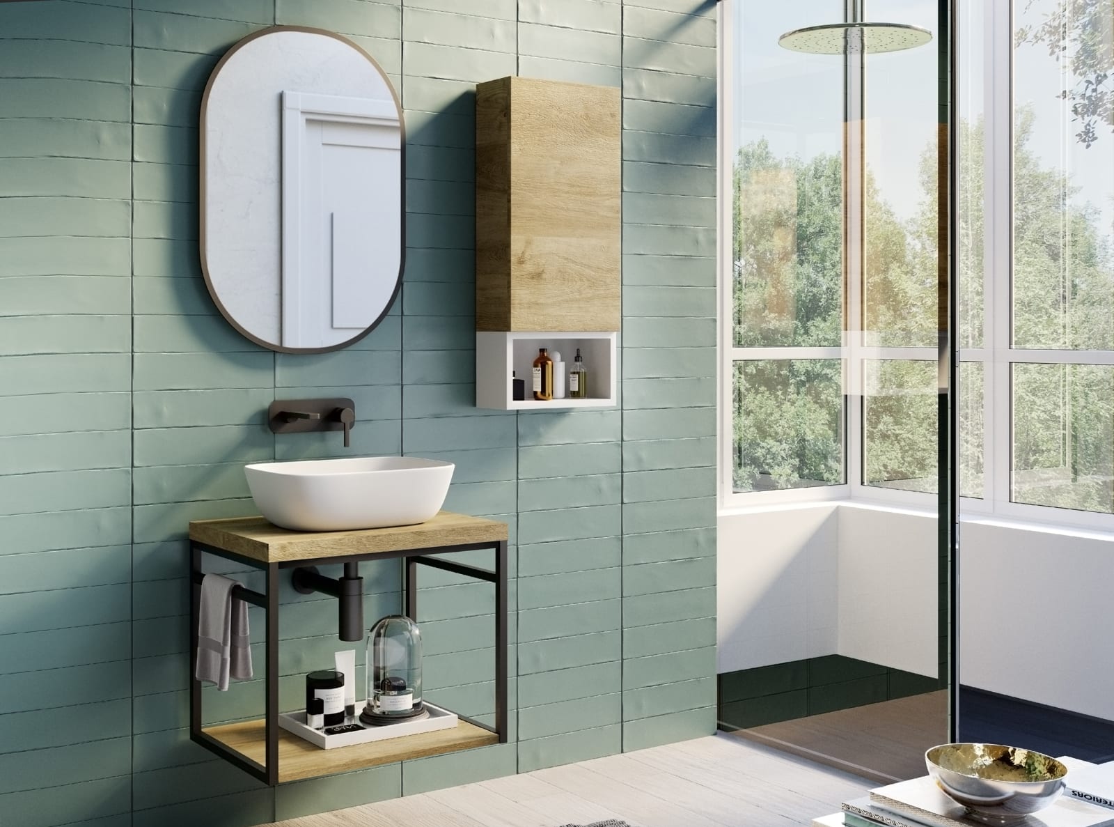 Mueble de baño con encimera Kirk Industrial Coycama principal 0