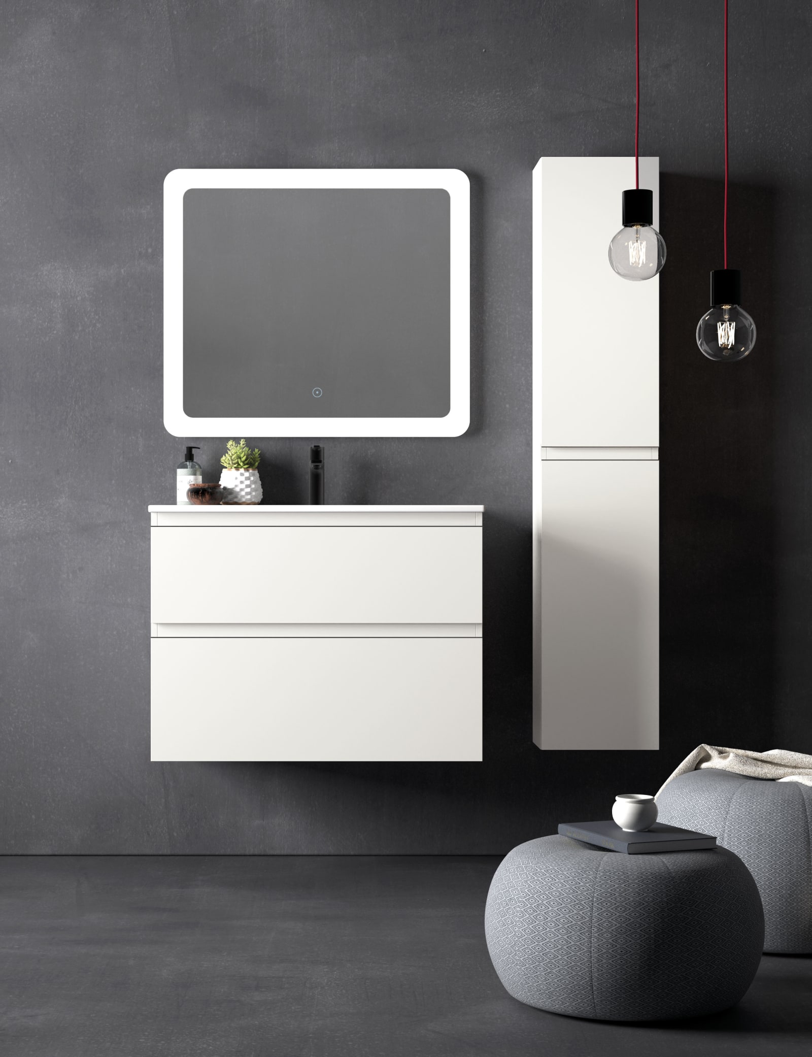 Mueble de baño de fondo reducido 39 cm Carmen Avila dos principal 0
