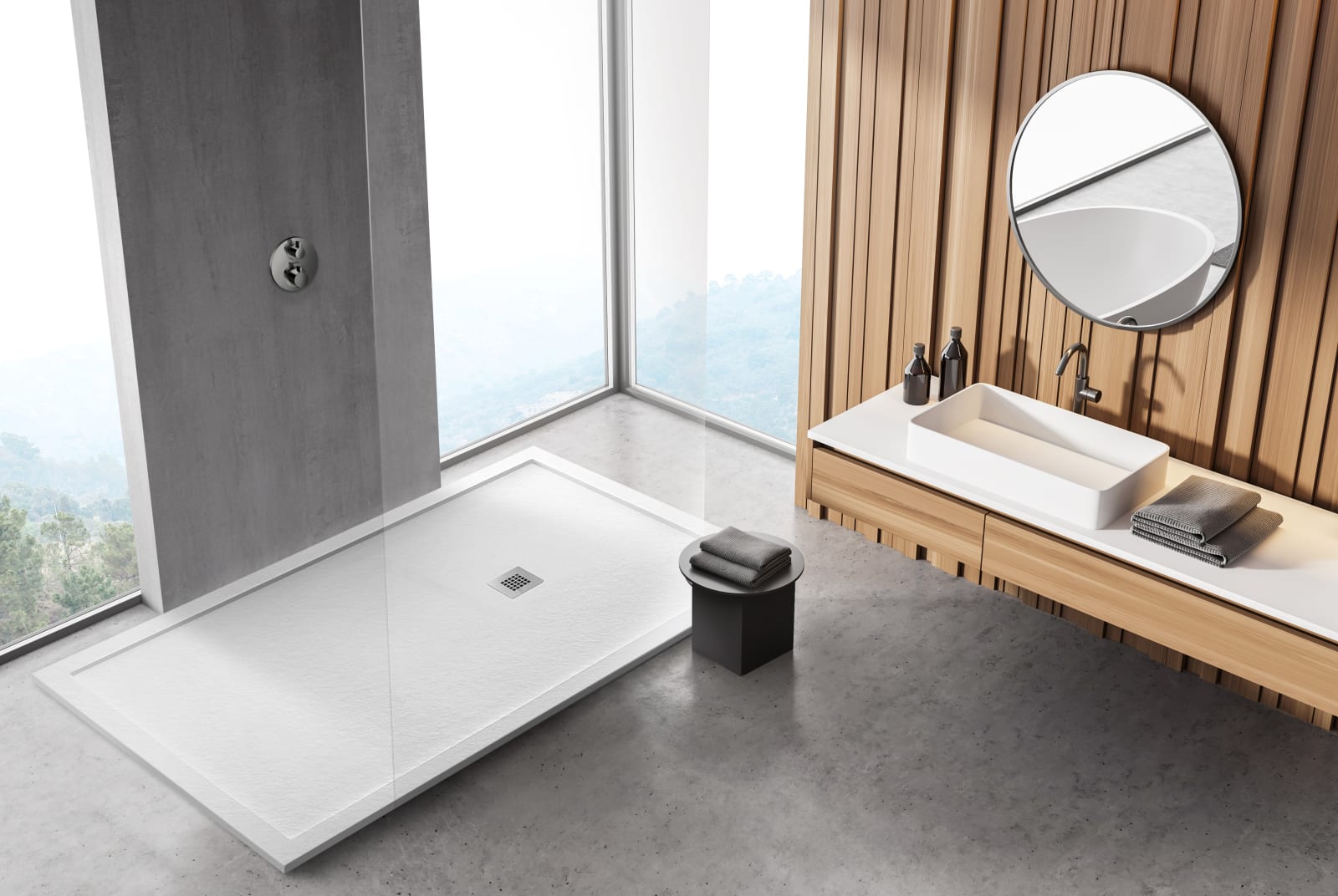 Platos de ducha de resina Frame Bruntec principal 0