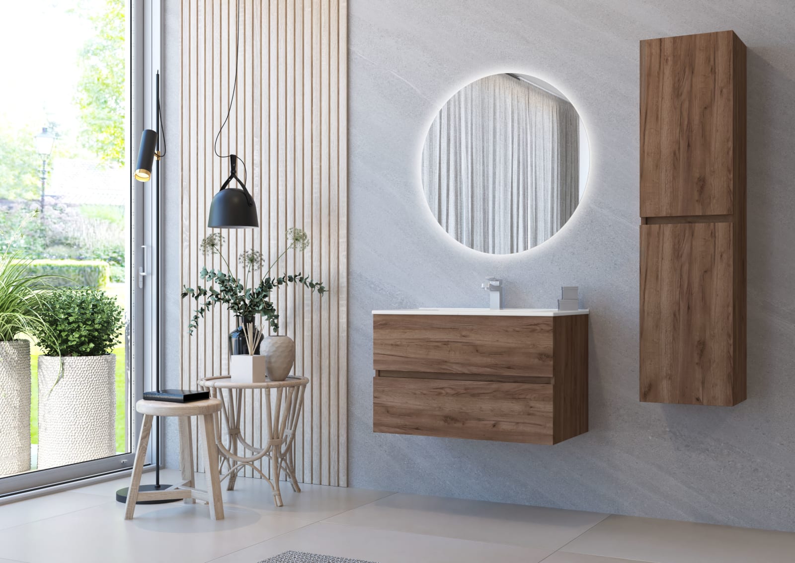 Conjunto mueble de baño Basic Bruntec principal 0