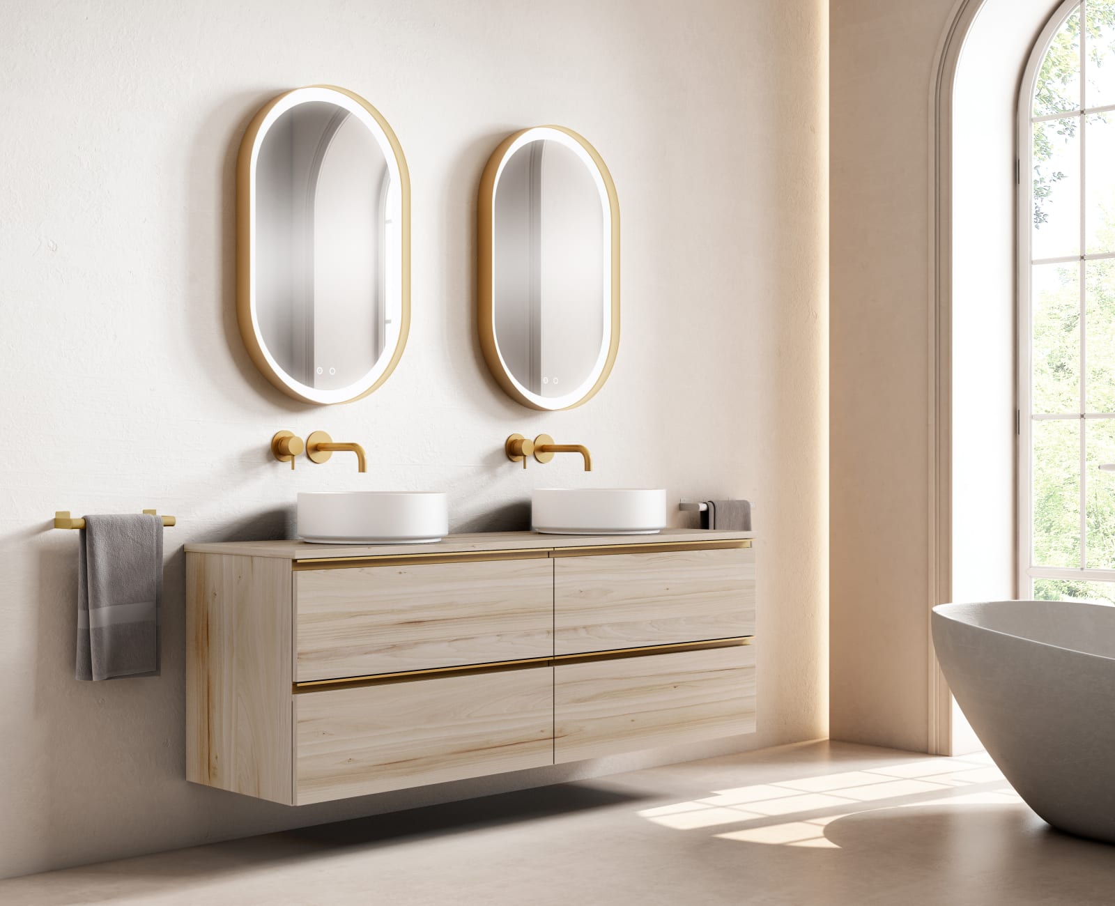 Mueble de baño con encimera MDF Hidrófuga Granada Visobath principal 0