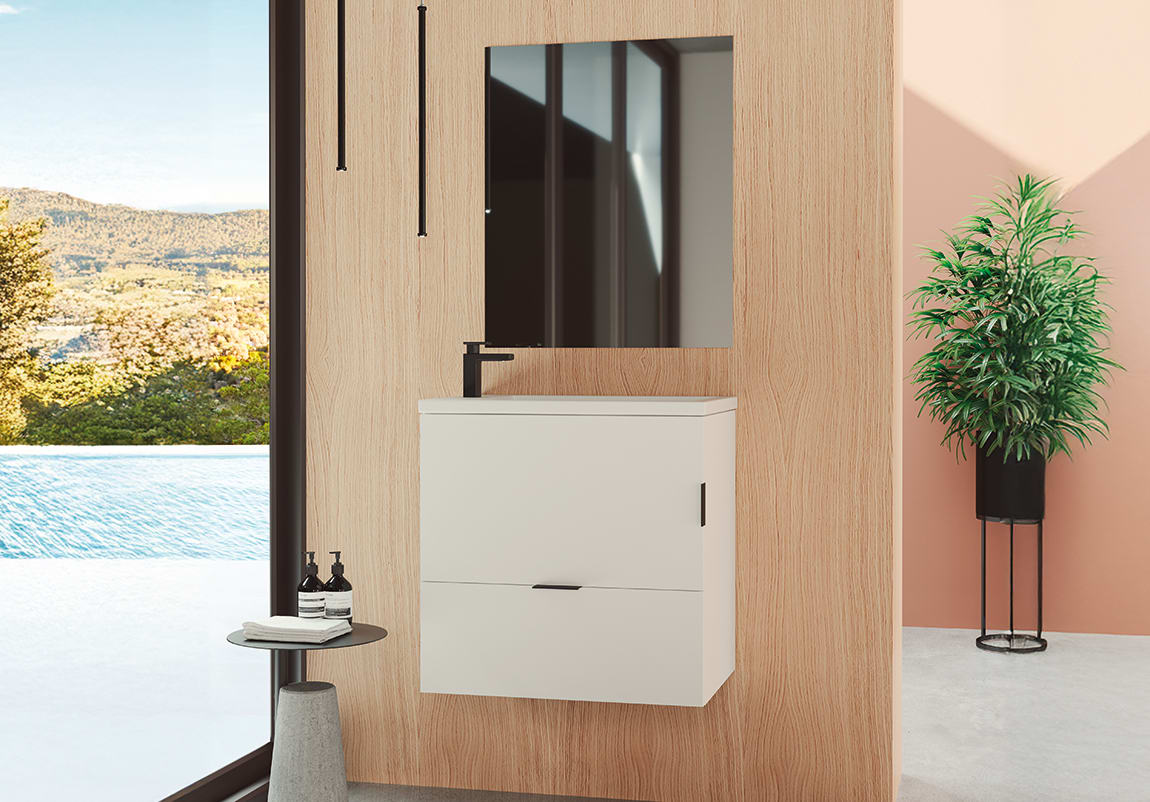 Conjunto mueble de baño fondo reducido 35 cm Petit Campoaras principal 0