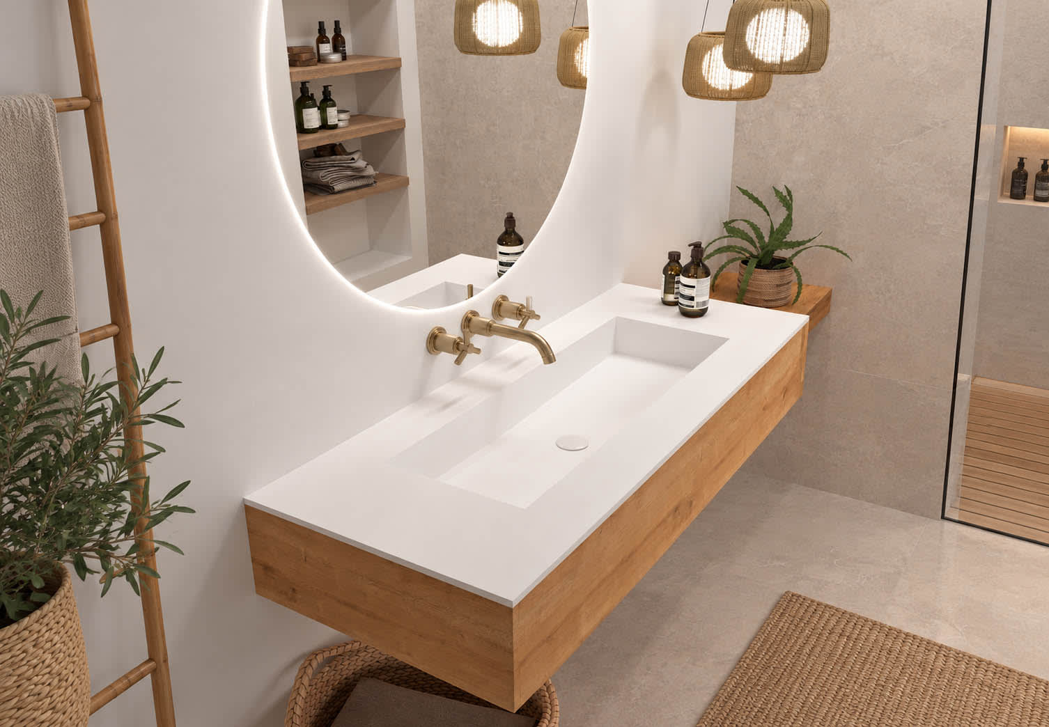 Lavabo de baño encastrado Austin de Art and Bath principal 0