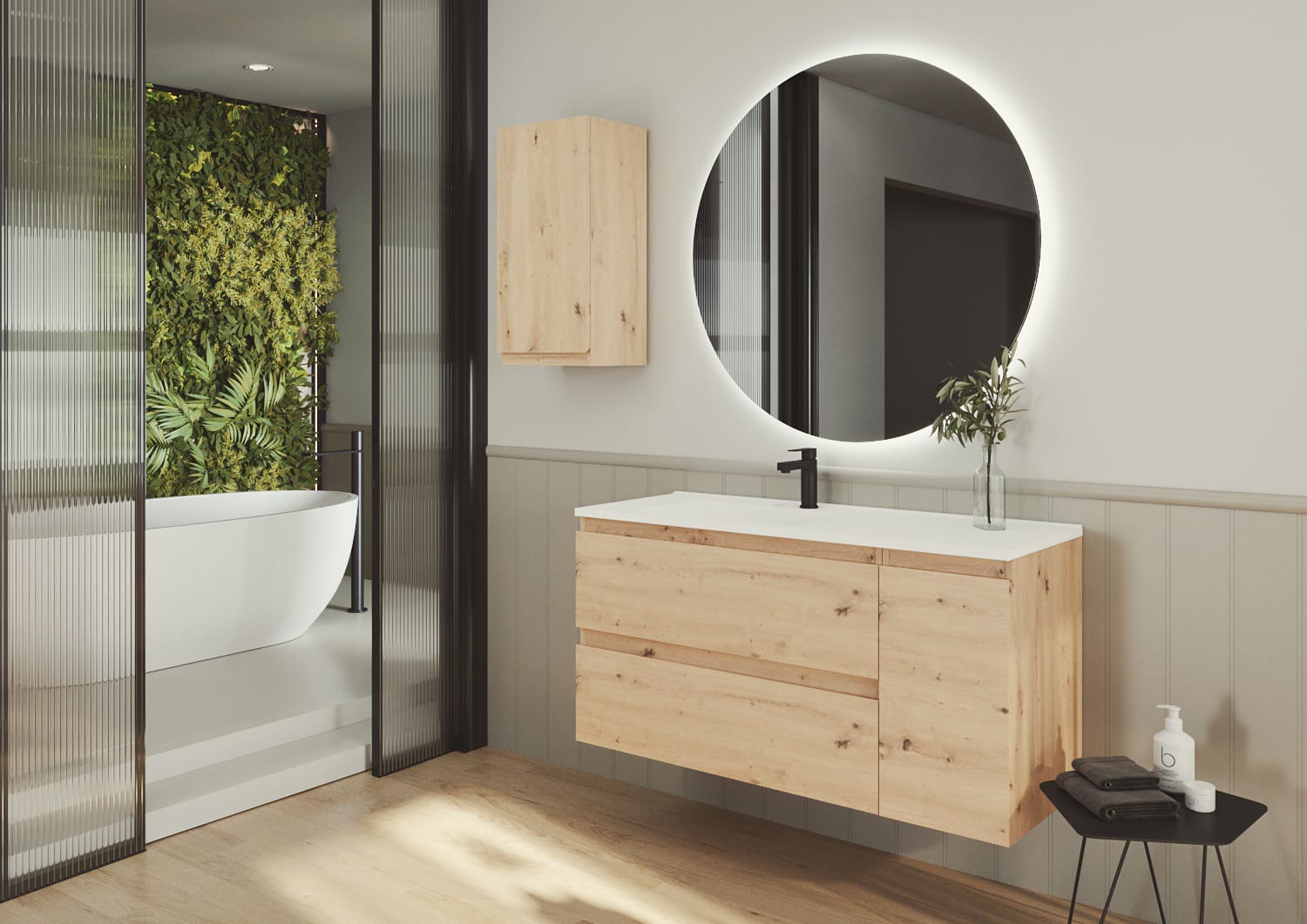 Mueble de baño color madera Vilma Bruntec principal 0