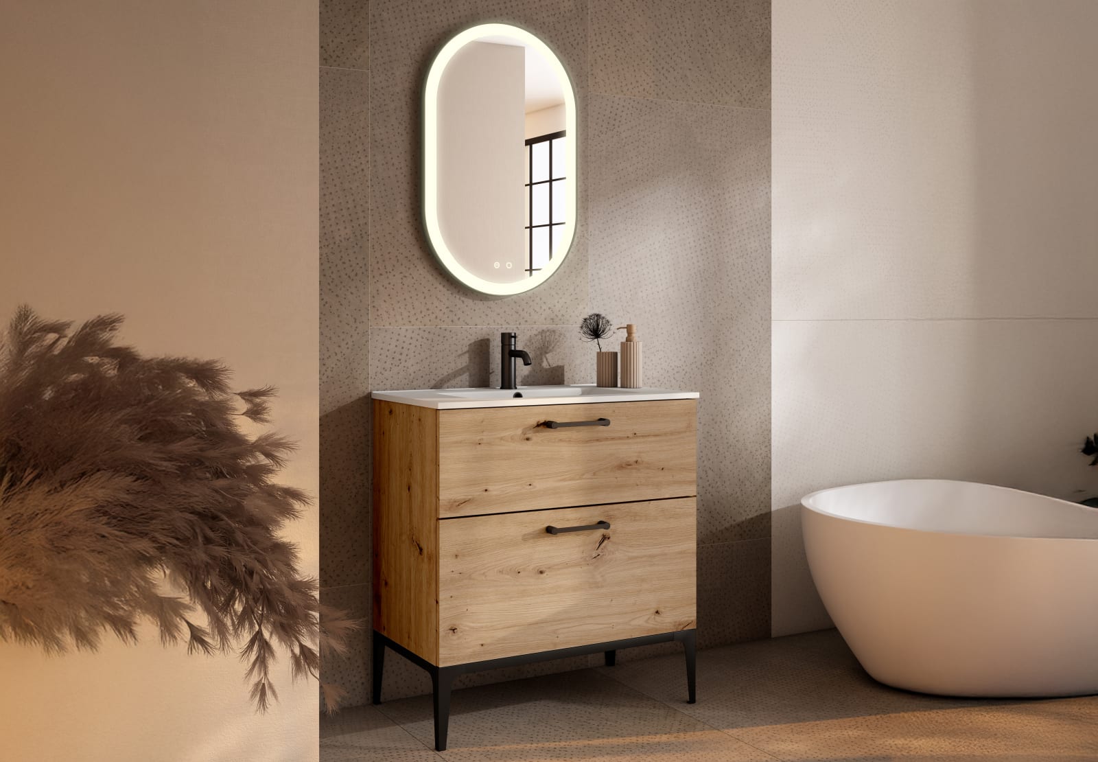 Conjunto mueble de baño con banquillo Verso Viso principal 0