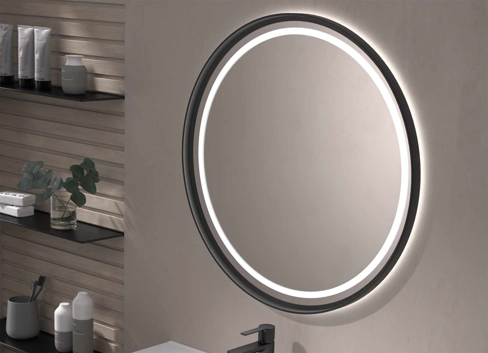 Espejo de baño con luz LED Caicos Eurobath principal 0