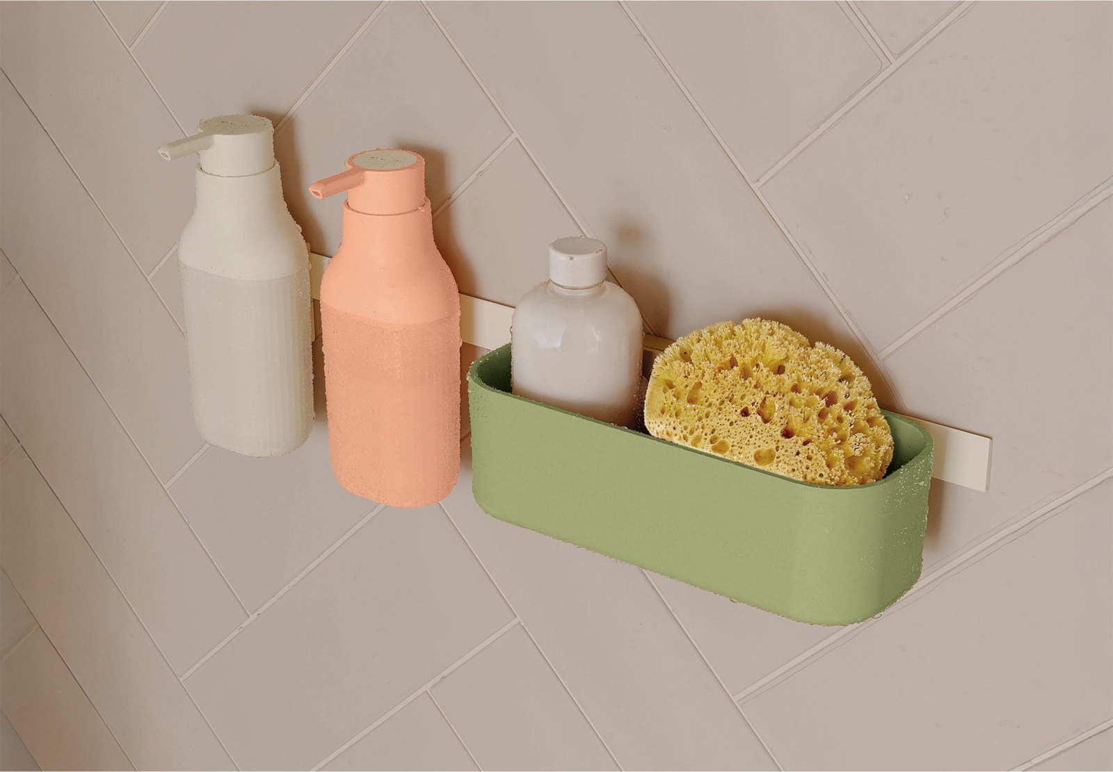 Set modular para ducha con dosificador y guía a pared Alife de Cosmic principal 0