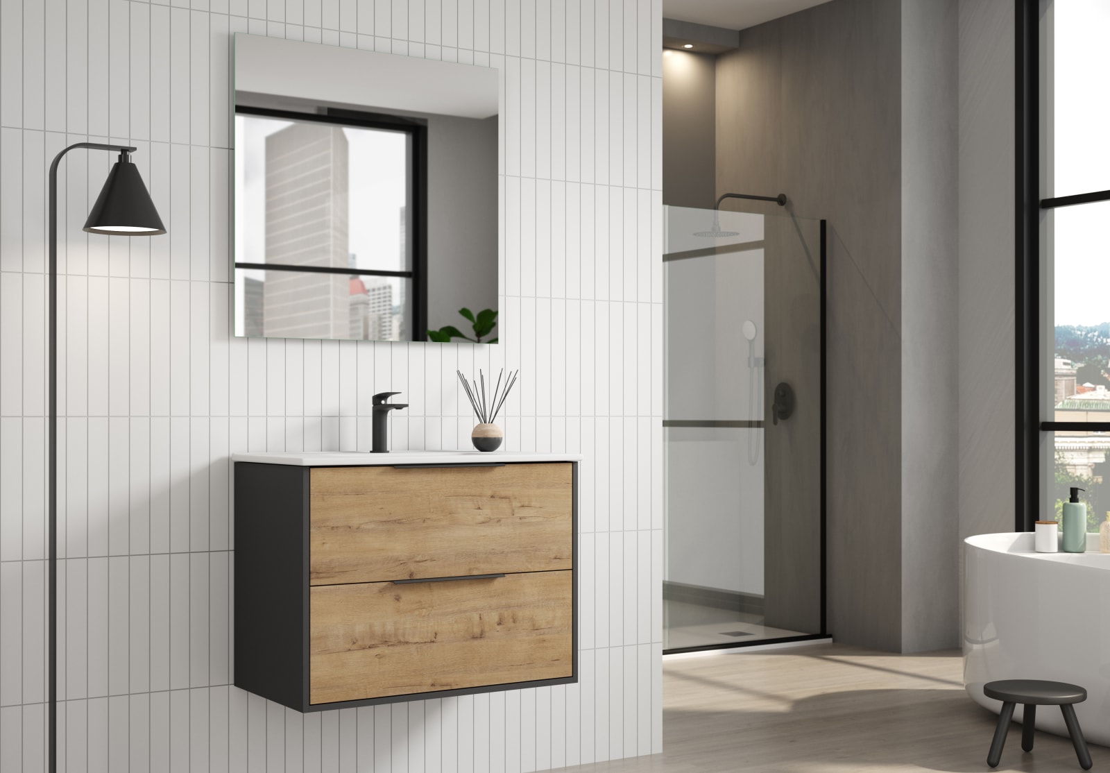 Conjunto mueble de baño Duox Bruntec principal 0