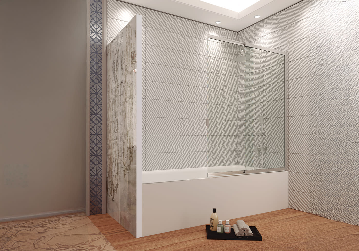 Mampara de bañera Milano Bruntec principal 0