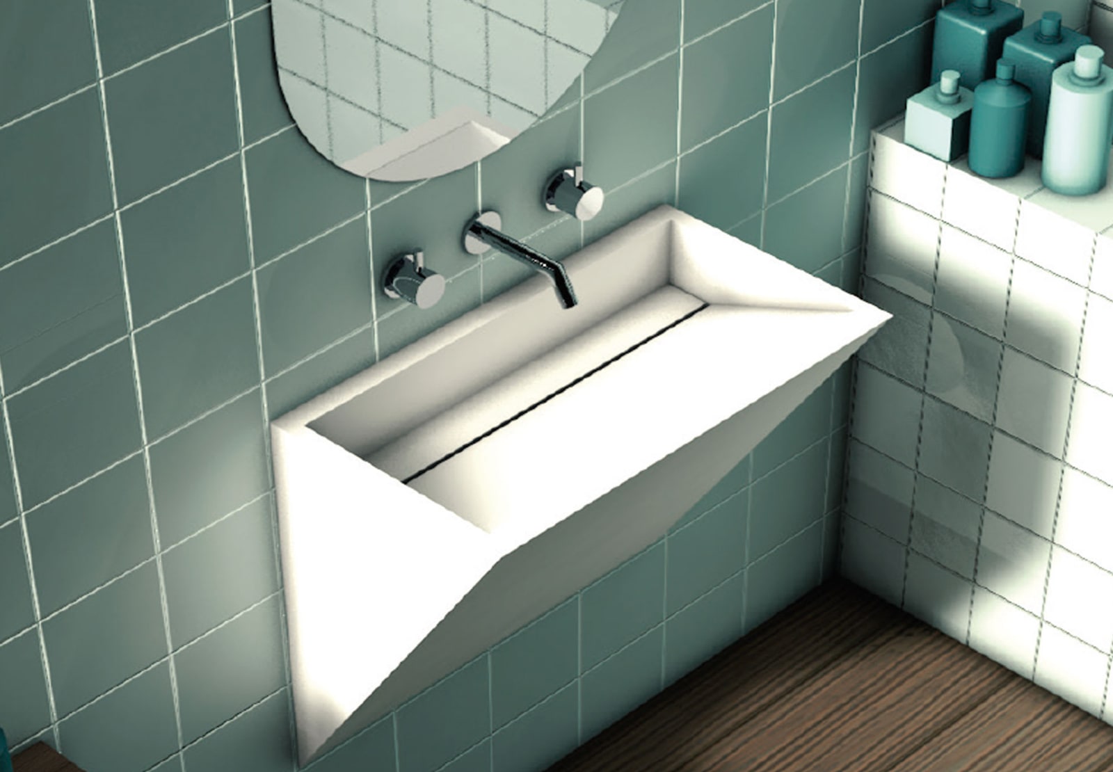 Lavabo suspendido Suton Art and Bath principal 0