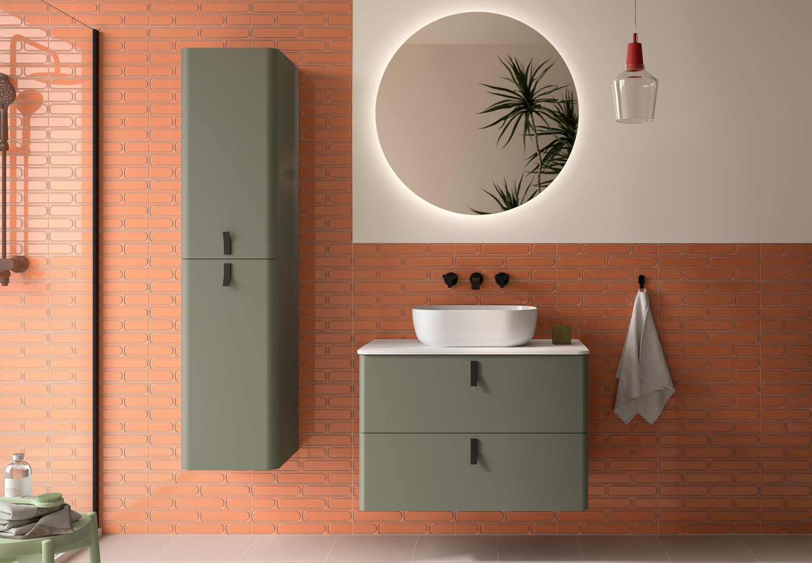 Mueble de baño con encimera Solid Surface Uniiq Salgar principal 0