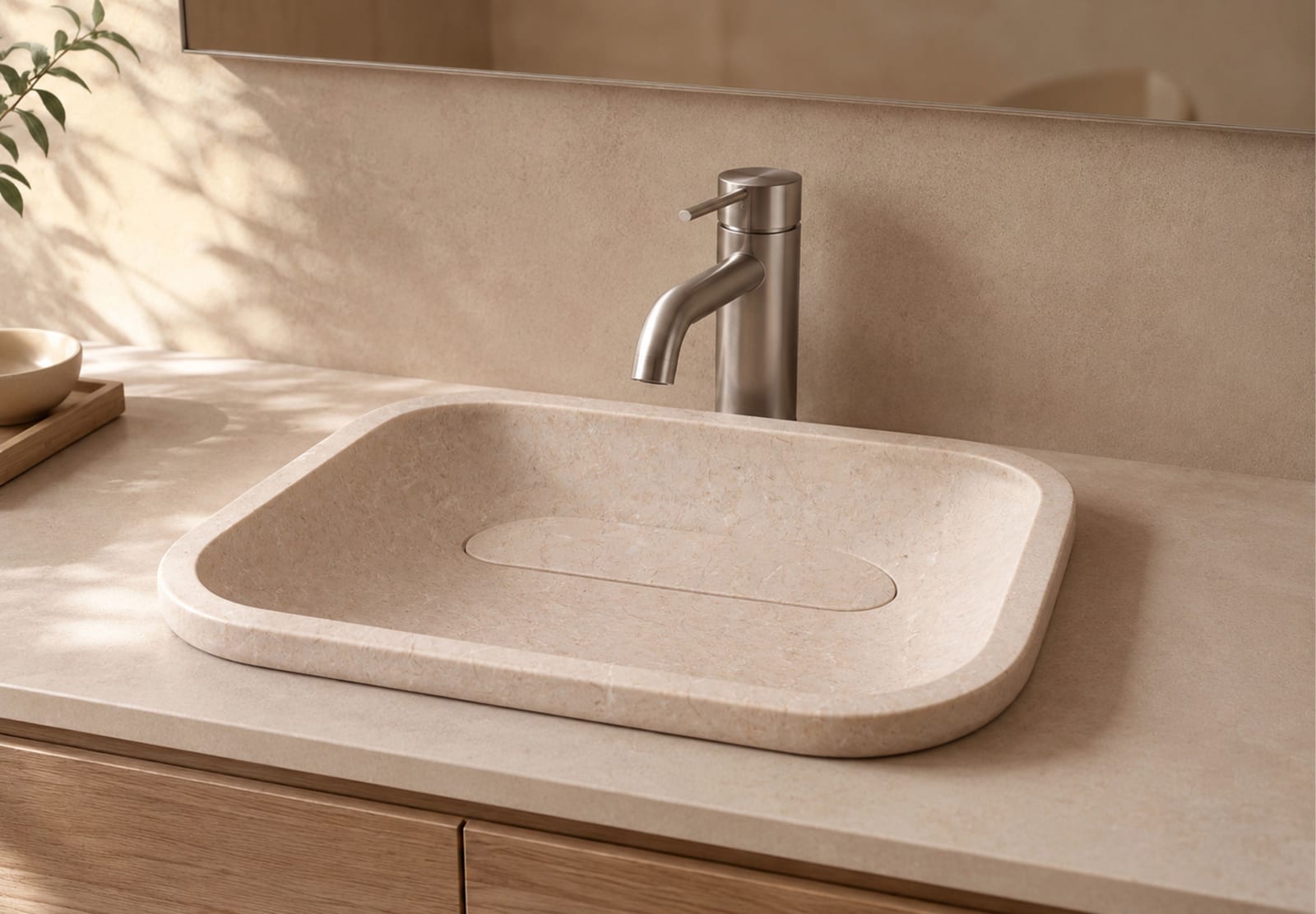 Lavabo de mármol natural River Bruntec principal 0