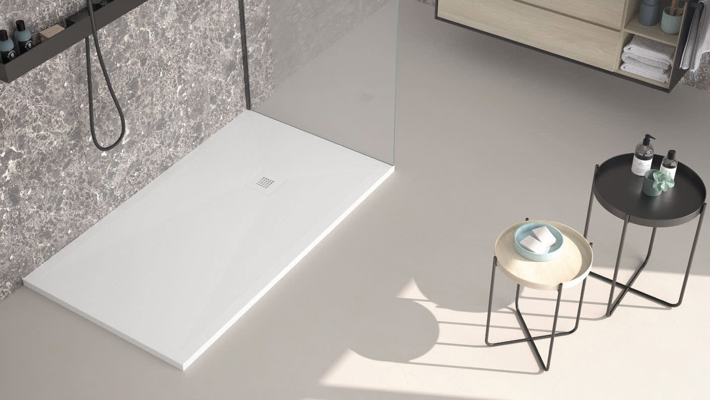 Plato de ducha de resina Design Basic St Bruntec principal 0