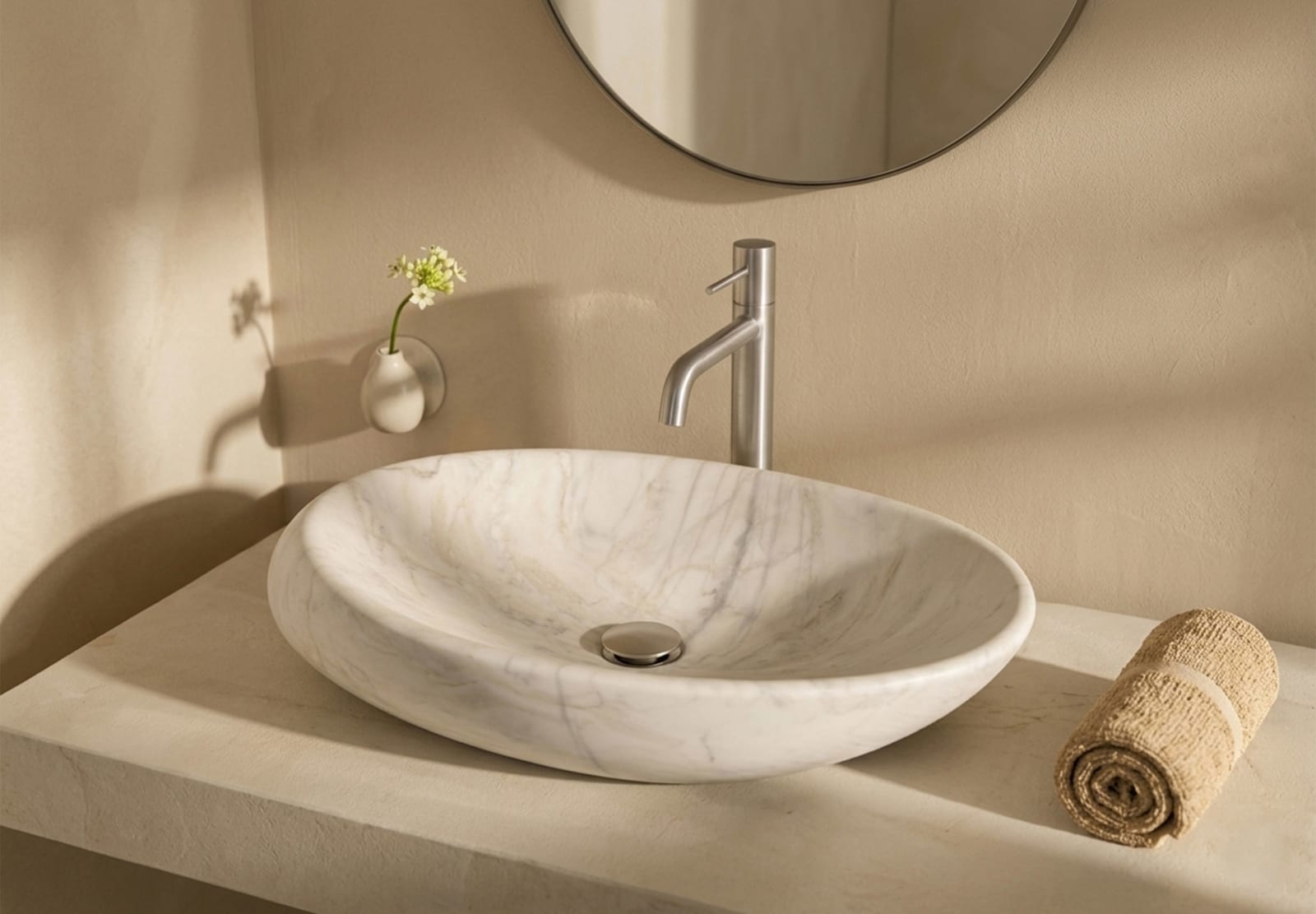 Lavabo de mármol natural Corino Bruntec principal 0