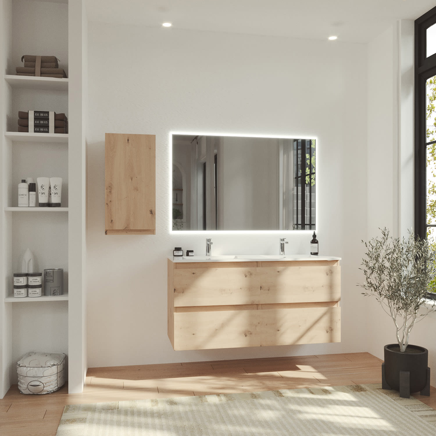 Mueble de baño color madera Vilma Bruntec principal 0