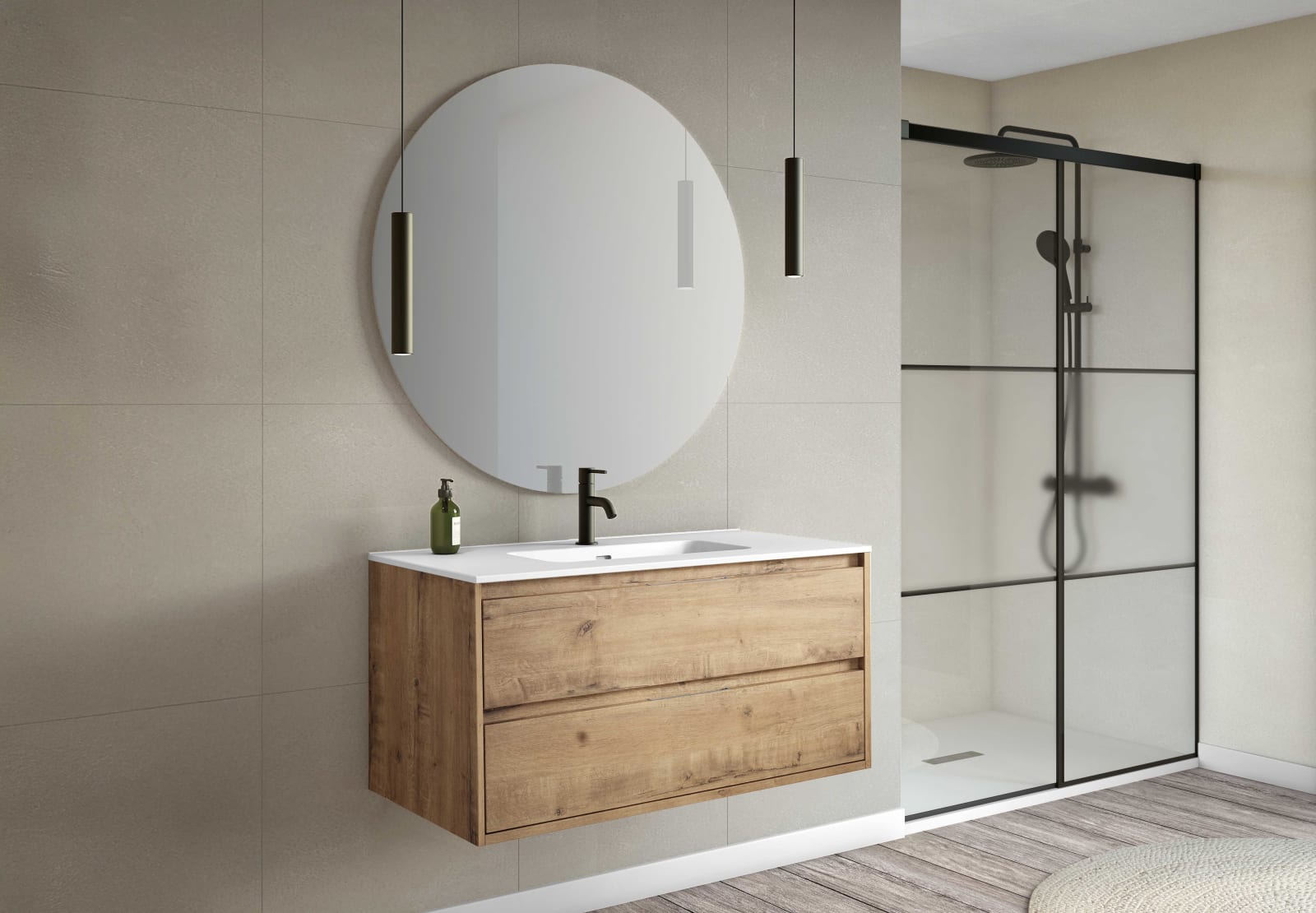 Conjunto mueble de baño Boston Bruntec principal 0