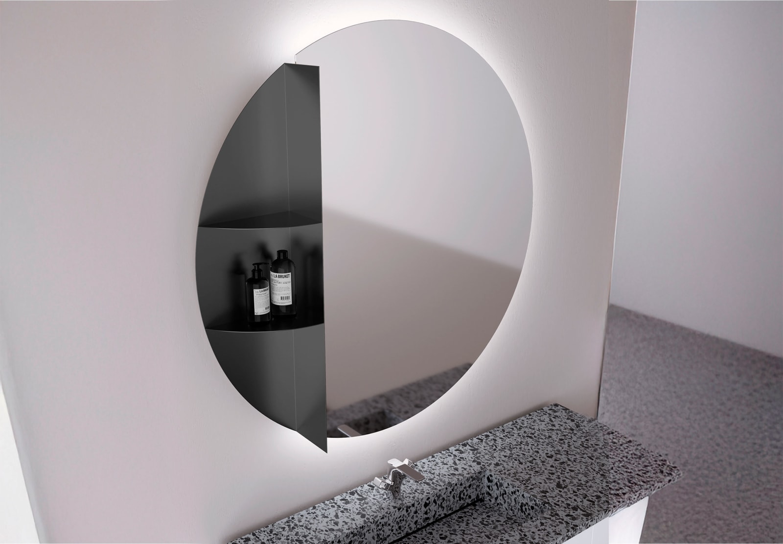 Espejo de baño con luz LED Nilo Bruntec principal 0