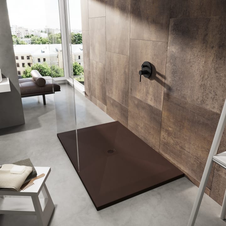 Plato de ducha de resina Design Sorty Bruntec ambiente 3