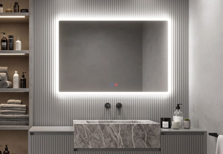 Espejo de baño con luz LED Praga Ledimex principal 1
