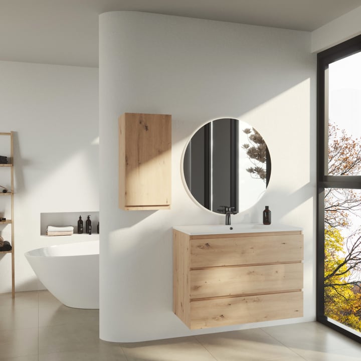 Mueble de baño color madera Vilma Bruntec principal 2