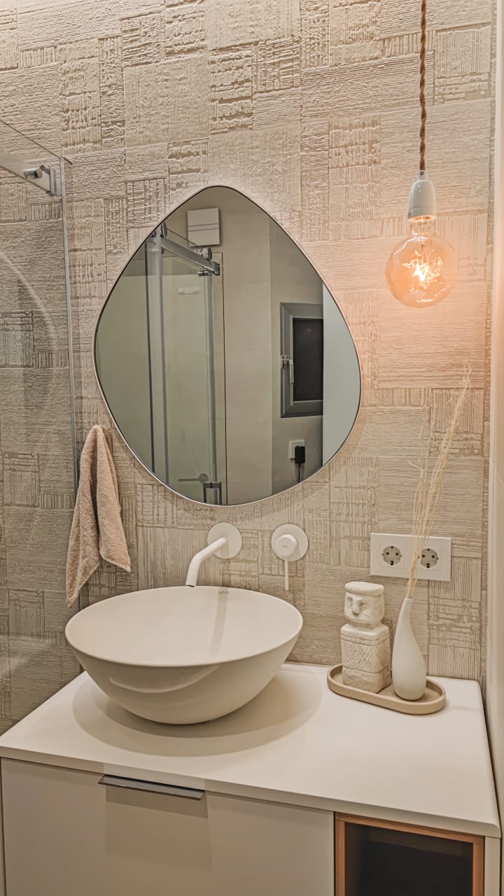 Mueble de baño con encimera de madera Vintass Campoaras ambiente 5