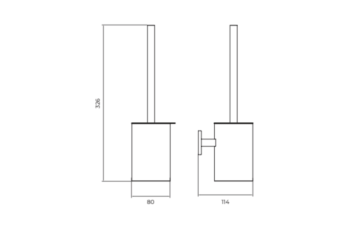 Conjunto de accesorios de baño Technic Medimex croquis 5