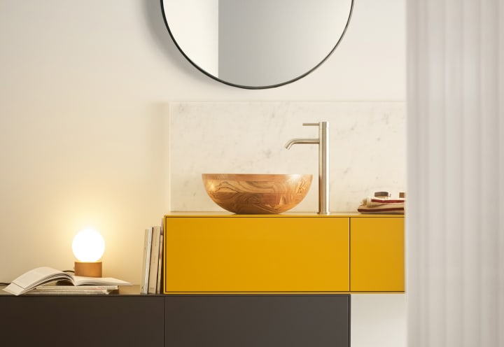 Lavabo sobre encimera Calcuta Bathco ambiente 3