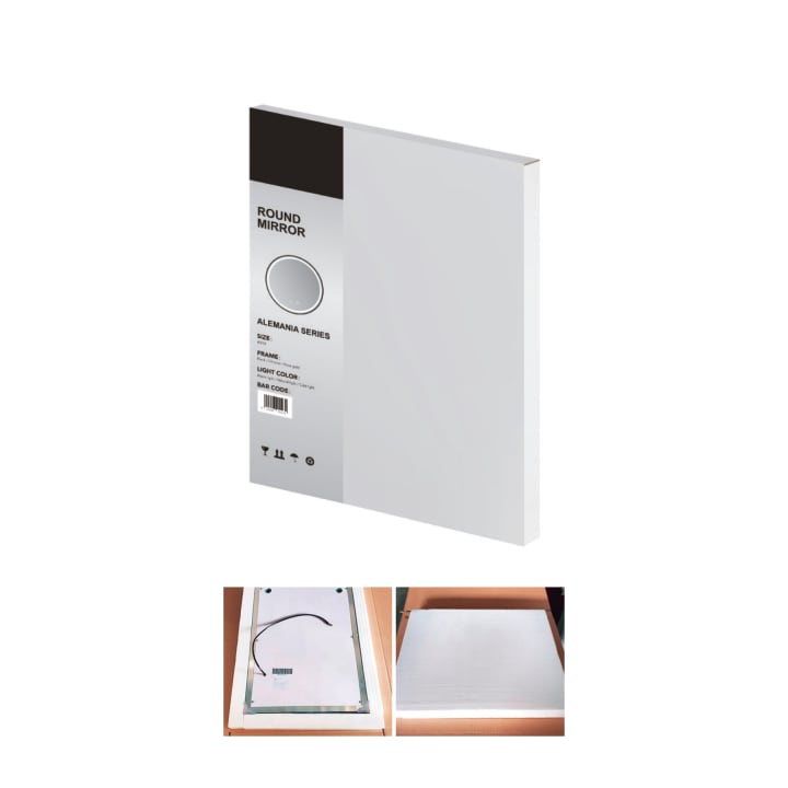 Espejo de baño con luz LED Lisboa Ledimex croquis 11