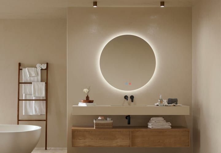Espejo de baño con luz LED Lisboa Ledimex principal 1