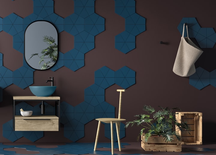 Mueble de baño con encimera Kirk Industrial Coycama ambiente 3