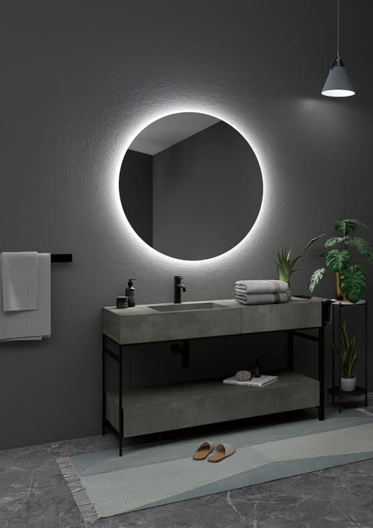 Espejo de baño con luz LED Oporto Ledimex ambiente 8