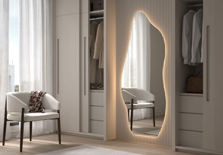 Espejo de baño con luz LED Nature Bruntec ambiente 6