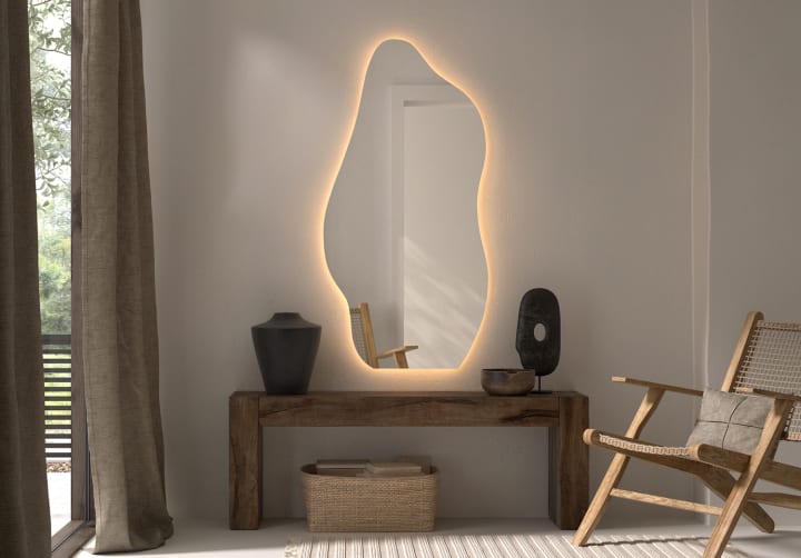 Espejo de baño con luz LED Nature Bruntec principal 2