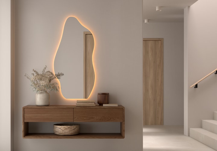 Espejo de baño con luz LED Nature Bruntec ambiente 8