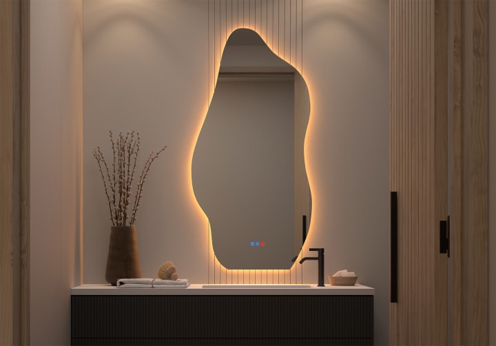 Espejo de baño con luz LED Nature Bruntec principal 3