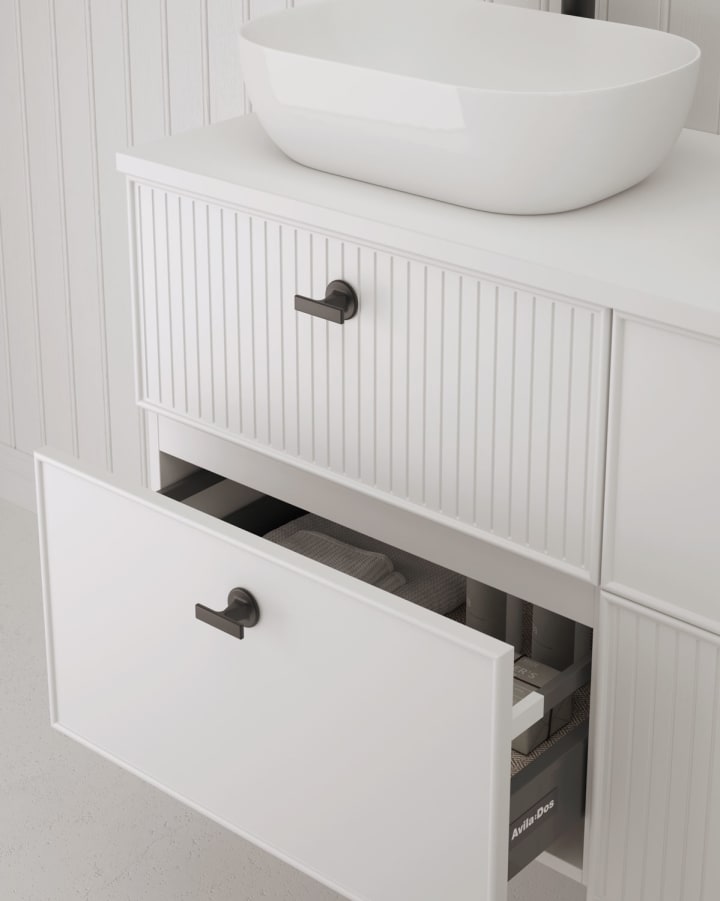 Mueble de baño con encimera de Microtec Blanca Avila Dos detalle 6