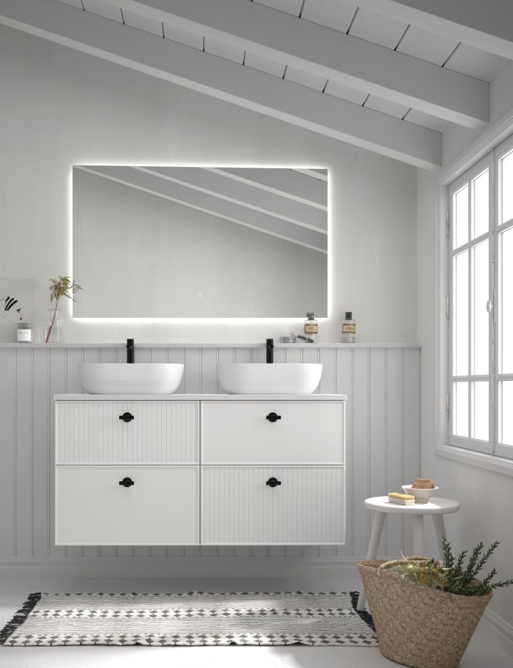 Mueble de baño con encimera de Microtec Blanca Avila Dos principal 1