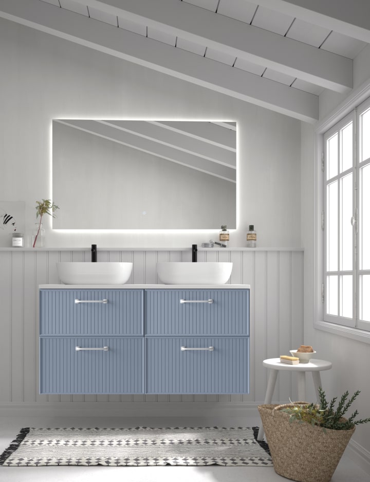 Mueble de baño con encimera de Microtec Blanca Avila Dos principal 4